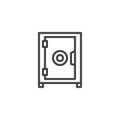 Safebox line icon
