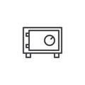 Safebox line icon