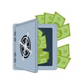safebox with money