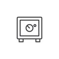 Safebox outline icon