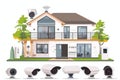Safeguarding records communication integration in security systems, integrating cameras with wireless harmonizing devices for metr