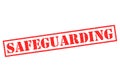 SAFEGUARDING Rubber Stamp Royalty Free Stock Photo