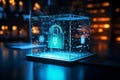 Safeguarding user privacy Cybersecurity shields through encryption, highlighting data protection