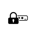 Safety Access and Password Protection Icon Royalty Free Stock Photo