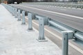 Safety barrier on freeway bridge Royalty Free Stock Photo