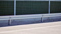 Safety barriers on the highway. Royalty Free Stock Photo