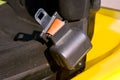 Safety belt of a forklift Royalty Free Stock Photo