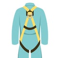 Safety belt, vector illustration , flat style front