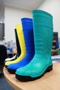 Waterproof boots for workers made of rubber. Usually used by workers who work in wet places