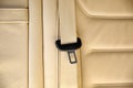 Safety buckle in car Royalty Free Stock Photo