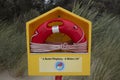 A safety buoy at the beach