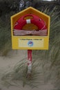 A safety buoy at the beach