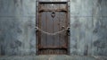 safety chained door Royalty Free Stock Photo