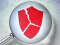 Safety concept: Broken Shield with optical glass