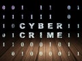 Safety concept: Cyber Crime in grunge dark room