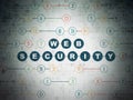 Safety concept: Web Security on Digital Data Paper background Royalty Free Stock Photo