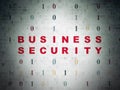 Safety concept: Business Security on Digital Data Paper background Royalty Free Stock Photo