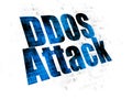 Safety concept: DDOS Attack on Digital background