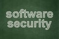 Safety concept: Software Security on chalkboard