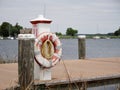 Safety Equipment on Dock on Chesapeake Bay
