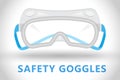 Safety Eye glasses, Eye protector, Vector illustration