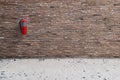 Safety fire extinguisher on the wall Royalty Free Stock Photo