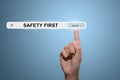 SAFETY FIRST Royalty Free Stock Photo