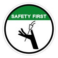 Safety First Doctor Blades Can Cut Symbol Sign, Vector Illustration, Isolate On White Background Label .EPS10