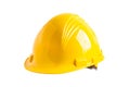 Safety first hard helmet hat isolated on white background with clipping path Royalty Free Stock Photo