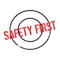 Safety First rubber stamp