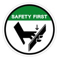 Safety First Sharp Edges Will Cut Symbol Sign, Vector Illustration, Isolate On White Background Label .EPS10