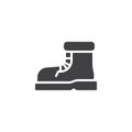 Safety footwear vector icon