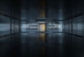 Safety gate and coded lock,abstract conception,3d rendering Royalty Free Stock Photo