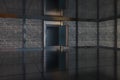 Safety gate and coded lock,abstract conception,3d rendering Royalty Free Stock Photo