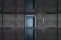 Safety gate and coded lock,abstract conception,3d rendering Royalty Free Stock Photo