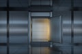 Safety gate and coded lock,abstract conception,3d rendering Royalty Free Stock Photo