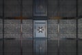 Safety gate and coded lock,abstract conception,3d rendering Royalty Free Stock Photo