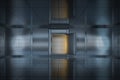 Safety gate and coded lock,abstract conception,3d rendering Royalty Free Stock Photo