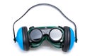 Safety Gear ear defenders and goggles Royalty Free Stock Photo