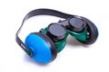 Safety Gear ear defenders and goggles Royalty Free Stock Photo
