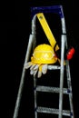 Safety gear kit Royalty Free Stock Photo