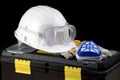 Safety gear kit Royalty Free Stock Photo