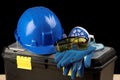 Safety gear kit Royalty Free Stock Photo