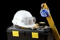 Safety gear kit Royalty Free Stock Photo