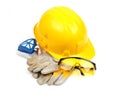 Safety gear kit close up Royalty Free Stock Photo