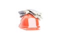 Safety gear kit for construction activity Royalty Free Stock Photo