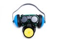 Safety Gear Mask,ear defenders and goggles Royalty Free Stock Photo