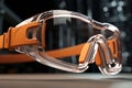 Safety glasses with antifog coatings for clear vis Royalty Free Stock Photo
