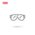 Safety glasses icon vector design isolated 4