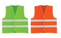 Safety green and orange vests